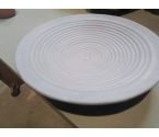 PLAT TERRE CUITE TON MAUVE