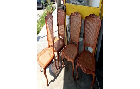 CHAISE CANNAGE LE LOT DE 4
