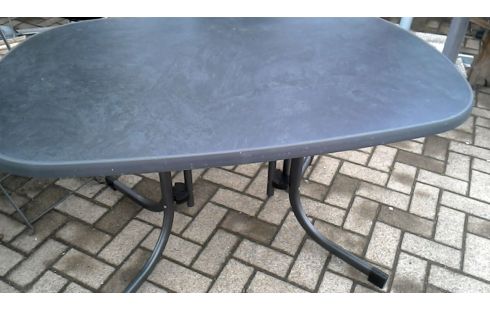 TUINTAFEL ANTRACIET IJZER PVC