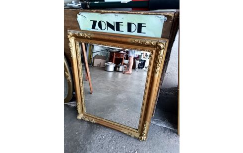 MIROIR DORE RECTANGLE