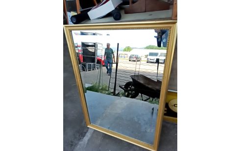 MIROIR DORE RECTANGLE