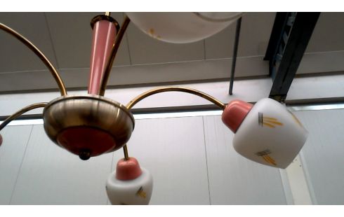 SUSPENSION BRANCHE ANNEES 30 ROSE LAITON, , OPALINE