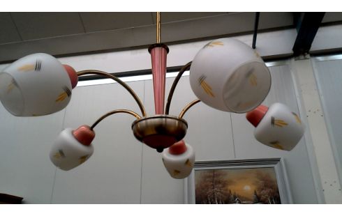 SUSPENSION BRANCHE ANNEES 30 ROSE LAITON, , OPALINE
