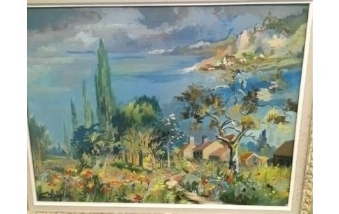 TABLEAU COTE DE BRETAGNE AU PRINTEMPS
