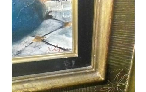 TABLEAU NATURE MORTE,SIGNE LIGNON