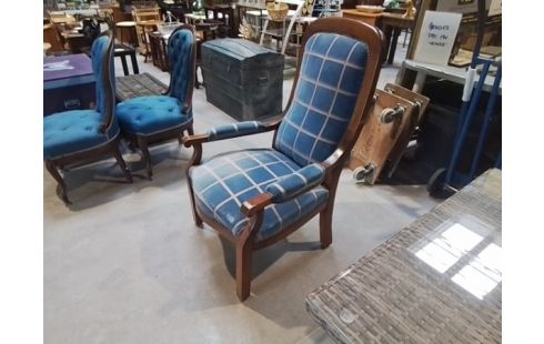 FAUTEUIL VOLTAIRE BLEU