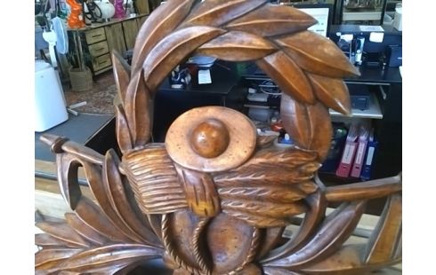 MIROIR BOIS ANCIEN (HAUT RECOLLE)