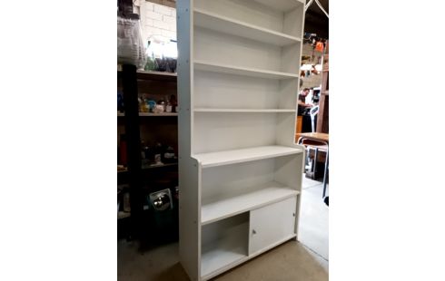 ETAGERE DE RANGEMENT MÉLAMINE BLANC