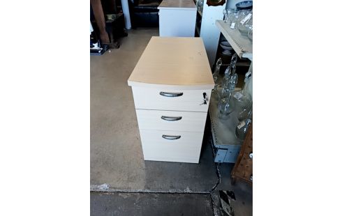 CAISSON DE BUREAU 3 TIROIRS + CLÉ