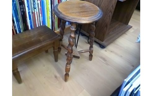 TABOURET PORTE PLANTE BOIS