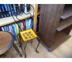 TABOURET FER FORGE PORTE PLANTE