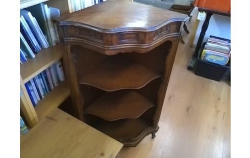 ETAGERE D'ANGLE 2 NIVEAU BOIS