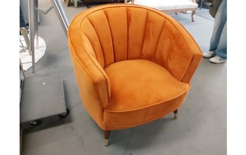 FAUTEUIL TISSU ORANGE