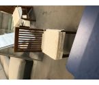 CHAISE EN TECK AVEC COUSSIN LOT DE 8