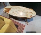 TABLE BASSE ONYX ET LAITON