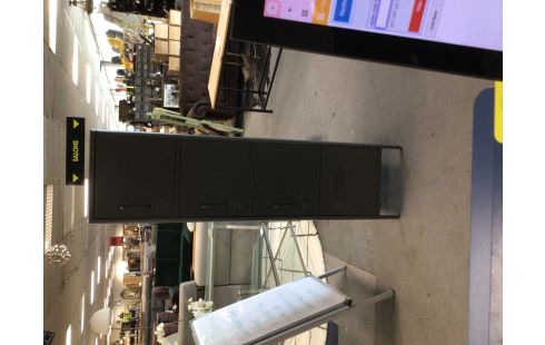 ARMOIRE METAL 4P GRISE