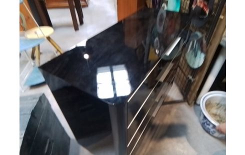 COMMODE 4T NOIRE LAQUEE