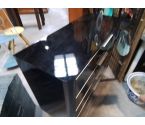 COMMODE 4T NOIRE LAQUEE