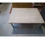TABLE BASSE PLATEAU BOIS PIEDS GRIS
