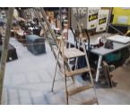 ESCABEAU 4 MARCHES BOIS ET METAL