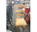 4 CHAISES CHENE ASSISE PAILLEE