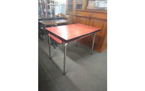 TABLE FORMICA + 2 ALLONGES - 2 TIROIRS