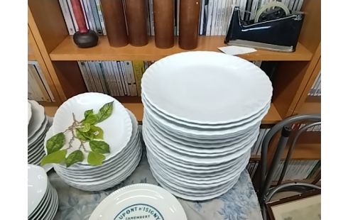 SERVICE ASSIETTES BLANCHES