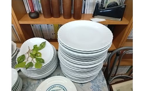 SERVICE ASSIETTES BLANCHES
