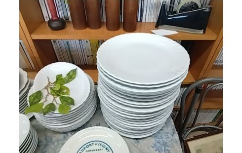 SERVICE ASSIETTES BLANCHES