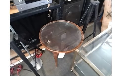 TABLE BASSE RONDE VERRE