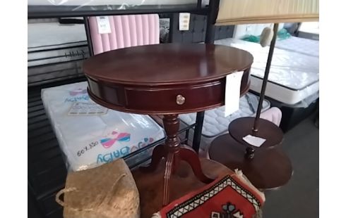 TABLE D'APPOINT RONDE TIROIR