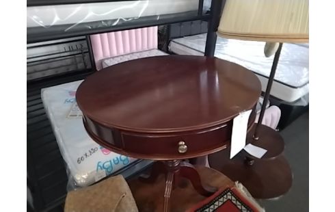TABLE D'APPOINT RONDE TIROIR
