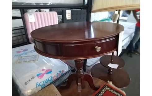 TABLE D'APPOINT RONDE TIROIR