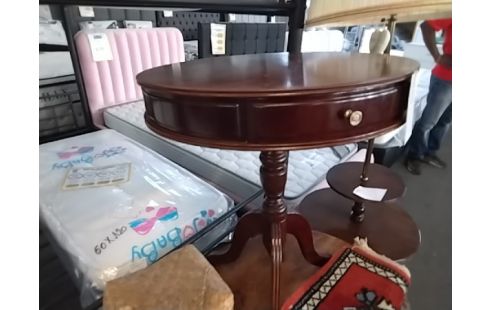 TABLE D'APPOINT RONDE TIROIR