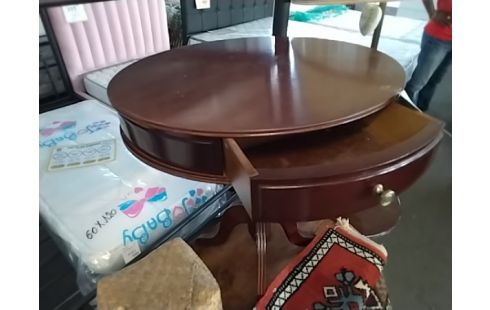 TABLE D'APPOINT RONDE TIROIR
