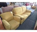 CANAPE JAUNE + FAUTEUIL