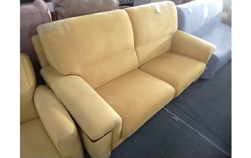 CANAPE JAUNE + FAUTEUIL