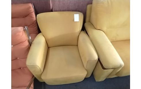CANAPE JAUNE + FAUTEUIL