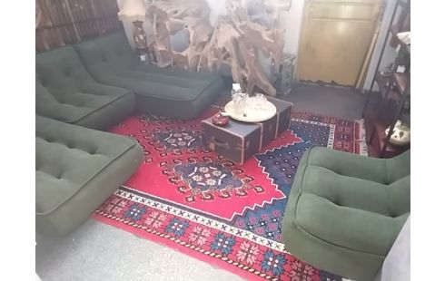 TAPIS ROUGE ET BLEU
