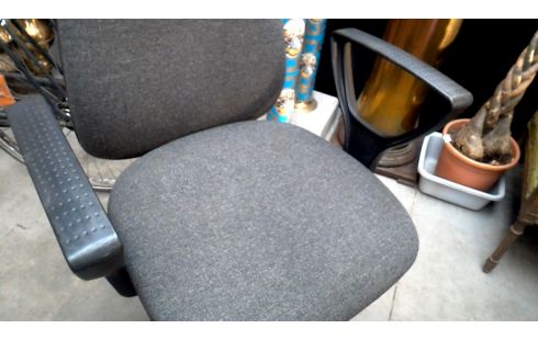 CHAISE DE BUREAU BRANCHE, , MOBILE GRIS TISSU