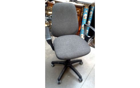 CHAISE DE BUREAU BRANCHE, , MOBILE GRIS TISSU