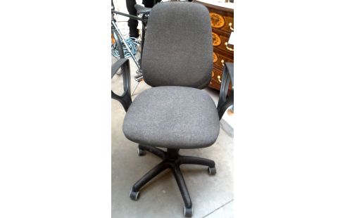 CHAISE DE BUREAU BRANCHE, , MOBILE GRIS TISSU