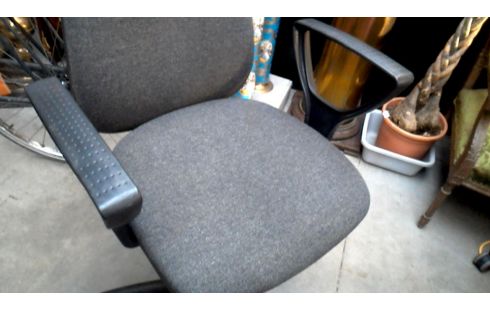 CHAISE DE BUREAU BRANCHE, , MOBILE GRIS TISSU
