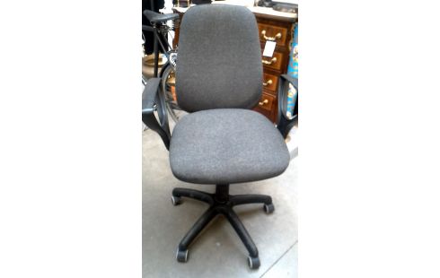 CHAISE DE BUREAU BRANCHE, , MOBILE GRIS TISSU