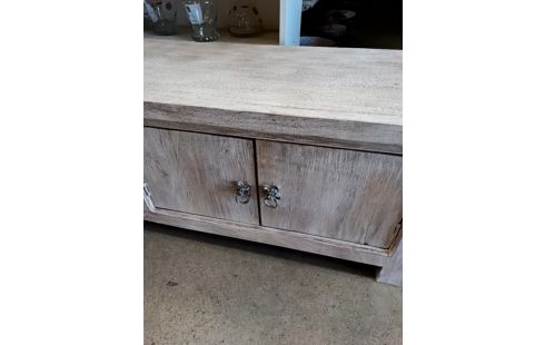 BUFFET BAS BOIS CÉRUSÉ 230 CM