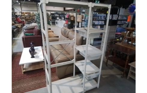 ETAGERE PENDERIE PVC GRISE