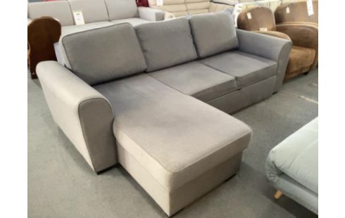 CANAPE D'ANGLE CONVERTIBLE GRIS