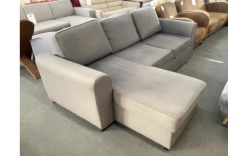 CANAPE D'ANGLE CONVERTIBLE GRIS