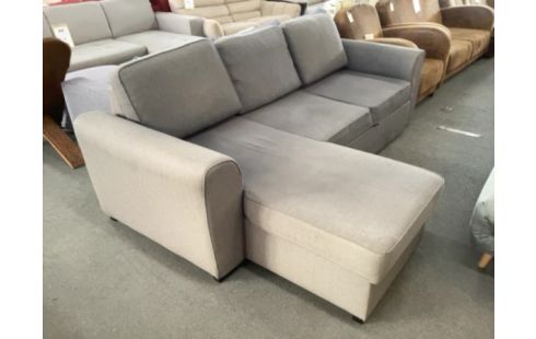 CANAPE D'ANGLE CONVERTIBLE GRIS