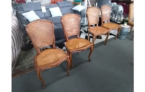 6 CHAISES CANNEES STYLE LXV